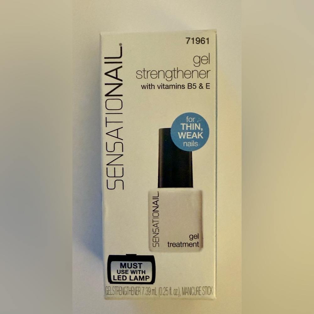 Sensationail Gel Strengthener Gel Treatment NEW IN BOX